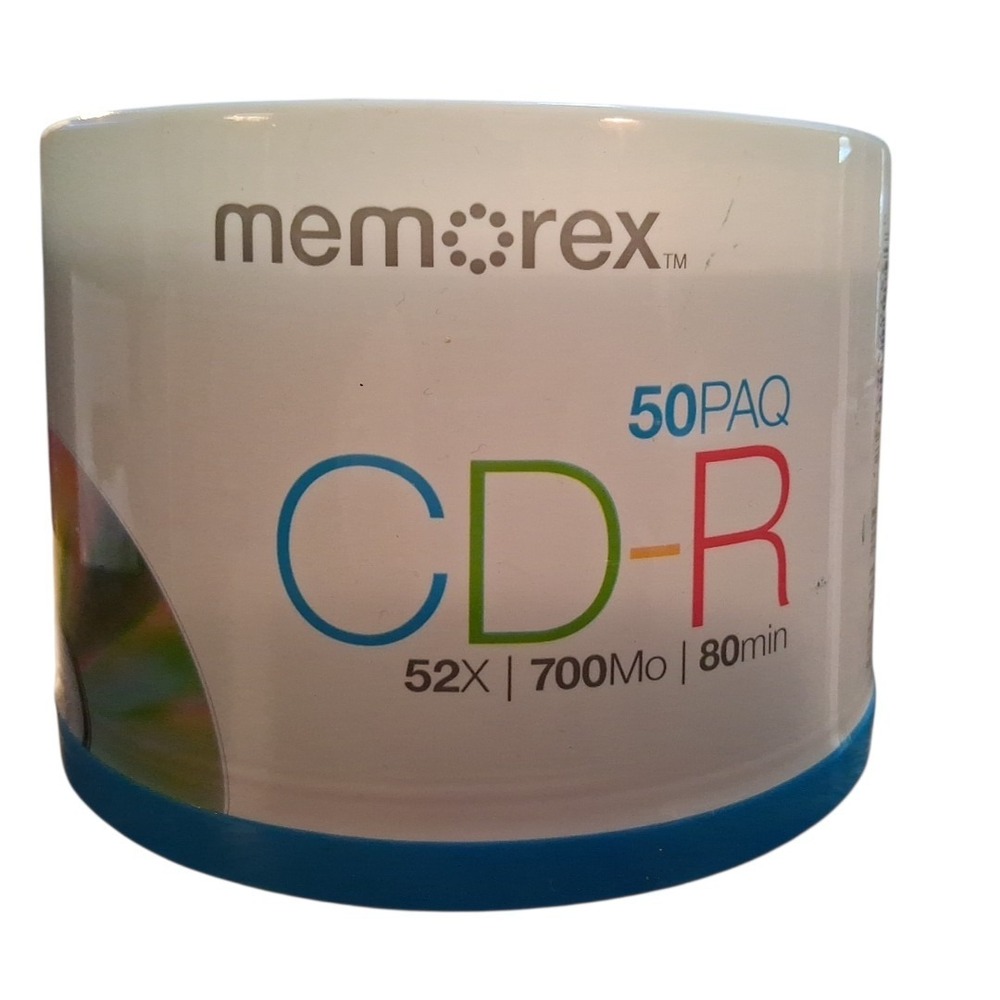 Memorex CD-R 50 Pack Spindle 52x 700Mo 80 Min Recordable CD-R New READ